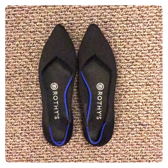 Rothy's Shoes - Rothy’s Black Pointed Toe Flats